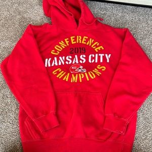 CHIEFS. 2019 Conference champs hoodie. Women’s size medium.